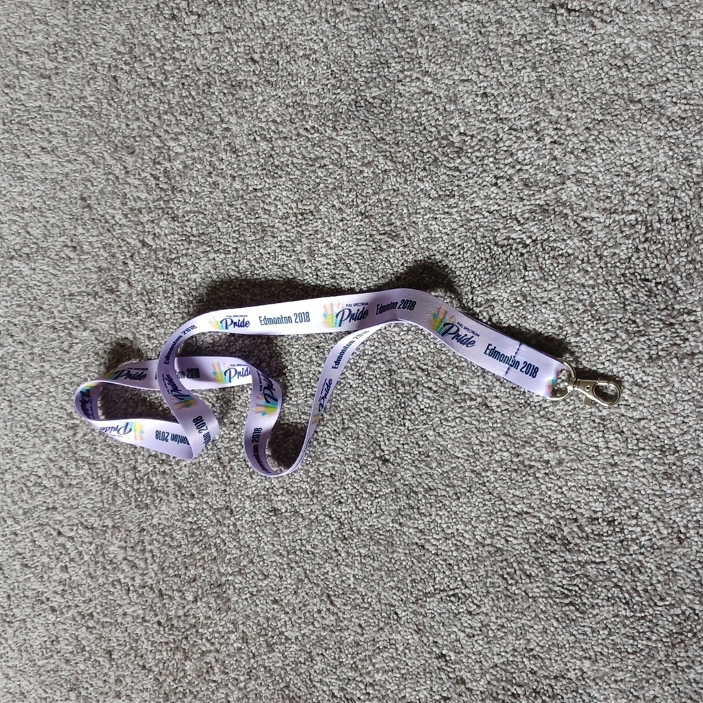 Edmonton 2018 pride lanyard
